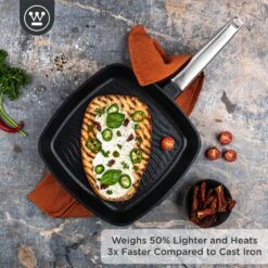 Westinghouse Grillpan Performance - Blissful Black - 28 X 28 Cm - Standaard Anti-aanbaklaag -Keukengerei Winkel WCFP0095G28BK 2