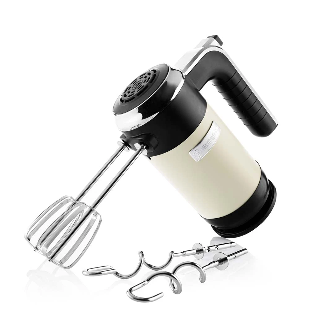 Westinghouse Handmixer Retro Collections - 6 Standen - Vanilla White - WKHM250WH 3 Westinghouse Handmixer Retro Collections - 6 Standen - Vanilla White - WKHM250WH