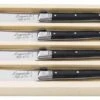 Laguiole Style De Vie Botermessen Zwart - 4 Stuks -Keukengerei Winkel botermesjes zwart kl 1 2