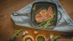 Blackwell Grillpan - Gietijzer - 23 X 23 Cm - Zonder Anti-aanbaklaag -Keukengerei Winkel jh gietijzer grillpan 1
