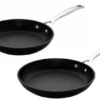 Le Creuset Koekenpannenset Les Forgées TNS - ø 24 En 28 Cm - Standaard Anti-aanbaklaag -Keukengerei Winkel le creuset pannenset