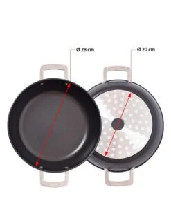 Valira Hapjespan Aire Mediterranean ø 28 Cm - Standaard Anti-aanbaklaag -Keukengerei Winkel non stick mediterranean casserole aire induction 1