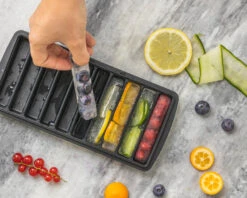 Sareva IJsblokjesvorm - 10 Ijsstaafjes - Siliconen - Easy Release - Herbruikbaar -Keukengerei Winkel product 10 1