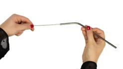 Sareva Herbruikbare Rietjes - Met Borstel - RVS - Gebogen - 4 Stuks -Keukengerei Winkel product hand 6