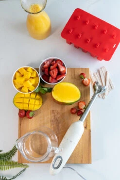 Sareva IJsjesmaker - 10 Ijsjes - Rood - Siliconen - Easy Release - Herbruikbaar -Keukengerei Winkel sareva ijsjesvorm