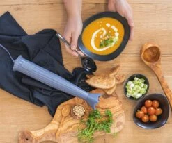 Alessi Staafmixer Set Plissé - Grijs - Michele De Lucchi - MDL10S G -Keukengerei Winkel staafmixer 3 1