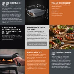 Witt Pizza Oven Etna Rotante - Op Gas Voor Buiten - Mat Grafiet - Voor ø 40 Cm Pizza's - Roterende Pizzasteen -Keukengerei Winkel wp etna rotante ecom graphite 008